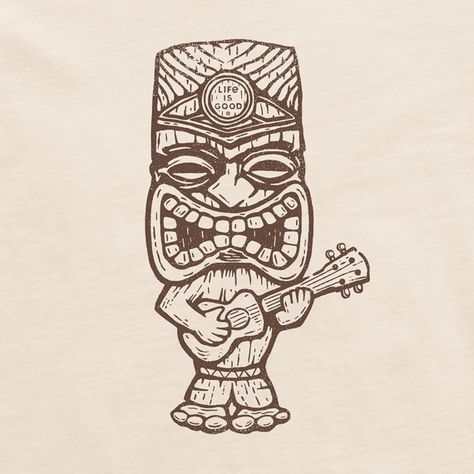 Tiki Hawaii, Tiki Tattoo, Hawaii Tattoos, Tiki Man, Tiki Art, Tiki Mask, Help Kids, Tiki Bar, Art Logo