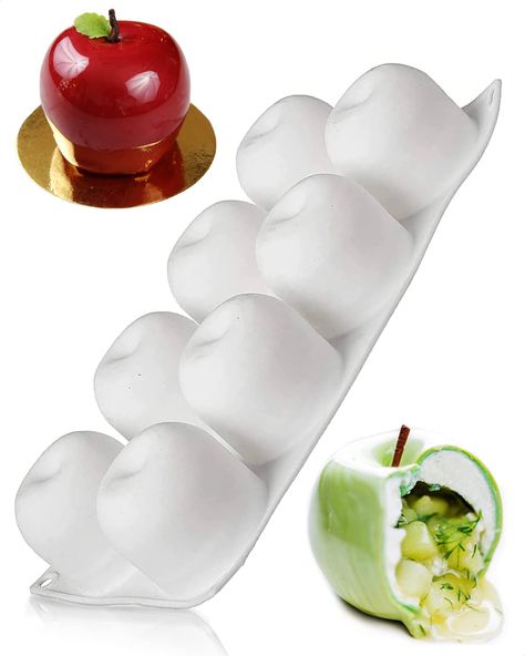 White Chocolate Desserts, Candy Making Supplies, Candy Molds Silicone, Fruit Ice Cream, Cream Candy, Formy Silikonowe, Molds Silicone, Ice Cream Candy, 3d Cake