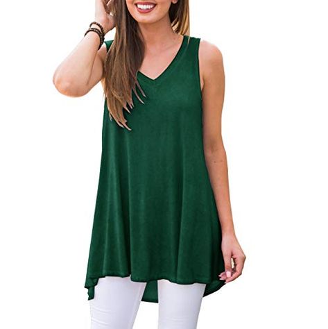 AWULIFFAN Women's V Neck Tank Tops Loose Casual Sleeveles... https://smile.amazon.com/dp/B07RCXVJ8X/ref=cm_sw_r_pi_dp_U_x_9l.bDbSWZT2WG How To Wear Kimono, Tunic Tops For Leggings, Short Sleeve Tunic Tops, Loose Tank Tops, Club Tops, Long Tank, Tops Blouse, V Neck Tank Top, Tunic Tank Tops