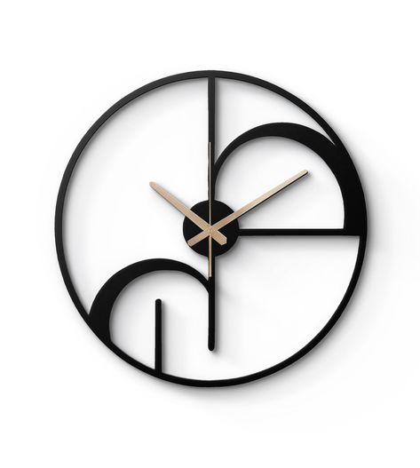 🕒 Discover Modern Elegance with this stunning Minimalist Geometric Metal Wall Clock! Perfect for lovers of contemporary design and unique art, this captivating clock features an intricate geometric pattern, meticulously cut from high-quality metal. Its sleek black and white design adds a stylish and sophisticated focal point to any room, making it a standout addition to your home or office. Whether you're a fan of minimalist art, unique timepieces, or modern decor, this geometric clock is sure Clocks Design, Geometric Clock, White Wall Clock, Art Clock, Wall Clock Design, Black And White Wall, Clock Art, Diy Planters, Wall Clock Modern