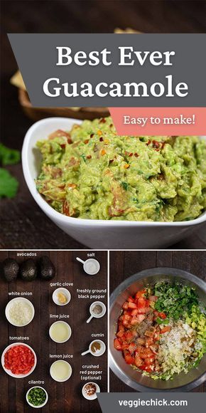 Guacamole Recipe Easy, Best Guacamole, Best Guacamole Recipe, Guacamole Recipe, Avocado Recipes, Mexican Dishes, Healthy Snacks Recipes, Appetizer Snacks, Side Dish