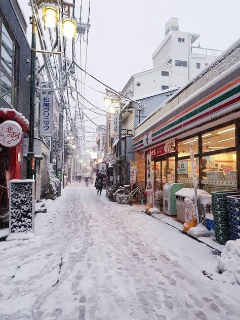 #christmas #japan #cute #kawaii #pinterest #instagram #christmasdecor #japanesecore #beautiful Beautiful Tokyo Streets, Japanese Snow Aesthetic, Japan Snow Aesthetic, Hokkaido Japan Winter, Winter In Seoul, Tokyo Snow, Tokyo In Winter, Snow In Japan, Tokyo Winter