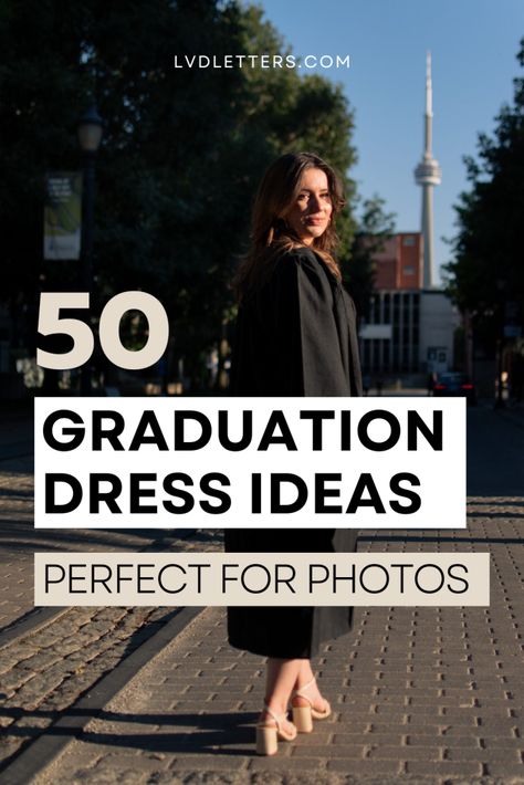 50 Graduation Dress Ideas for the Perfect Grad Outfit - LVD Letters Dress Idea For Graduation, Fall Graduation Dress College, October Graduation Outfit, Dress Ideas For Convocation, Graduate Outfit Ideas, Graduation Outfit Masters Degree, Winter Graduation Dress College, Masters Graduation Dress Ideas, Graduation Skirt Outfit Ideas