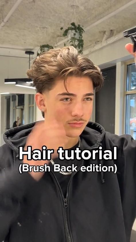 Men All Back Hairstyle, Male Blowout Hair, Grown Out Straight Hair Men, Laid Back Hairstyles Men, Clean Haircuts For Men, Texture Quiff Men's Hairstyle, Clean Short Haircut Men, How To Know What Hairstyle Suits You, Types Of Male Hairstyles