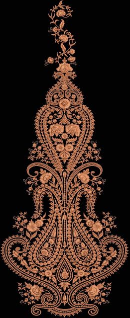 Neck line, Multi Flat & Kali Design by Zahid Ali ~ Embdesigntube Neck Lines, Paisley Motif, Pola Bordir, Paisley Art, Border Embroidery Designs, Couture Embroidery, Border Embroidery, Embroidery Neck Designs, Animal Designs