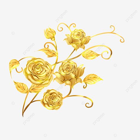 Vine Clipart, Rose Gold Aesthetic, Rosé Png, Rose Clipart, Golden Texture, Leaf Clipart, Decorative Leaves, Picture Frame Decor, Rose Vines