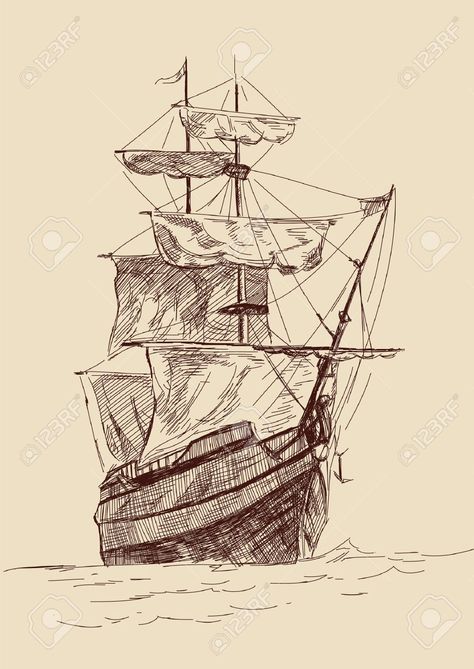 The Will Of The Many, History Art Drawing, Sketch Ideas Aesthetic Vintage, Classical Art Paintings, Pirate Ship Drawing, History Drawing, Ship Sketch, Ship Illustration, Meme Format