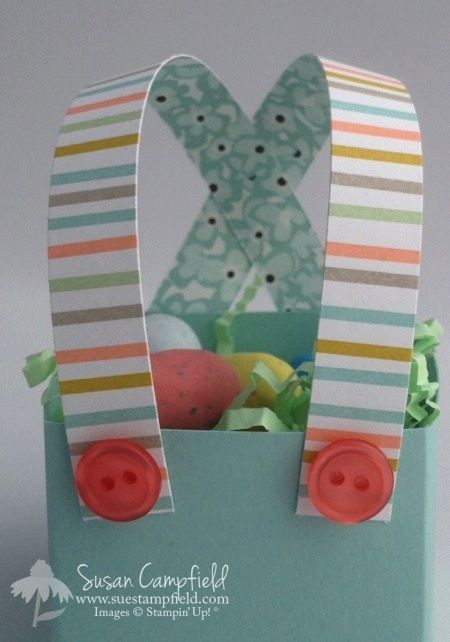 Stampin Up Easter Treat Holders, Easter School Treats, Stampin Up Easter Treats, Stampin Up Easter Bunny, Easter Treat Holders, Ideas For Cards, Papercrafting Ideas, Easter School, Stampin Up Easter