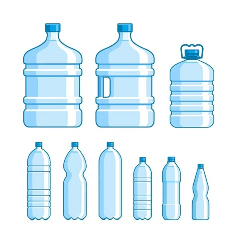 Plastic Bottle Drawing, Water Bottle Doodle, Plastic Bottle Illustration, Water Bottle Sketch, Water Bottle Illustration, Plastic Illustration, Water Bottle Logos, Water Bottle Drawing, Water Gallon