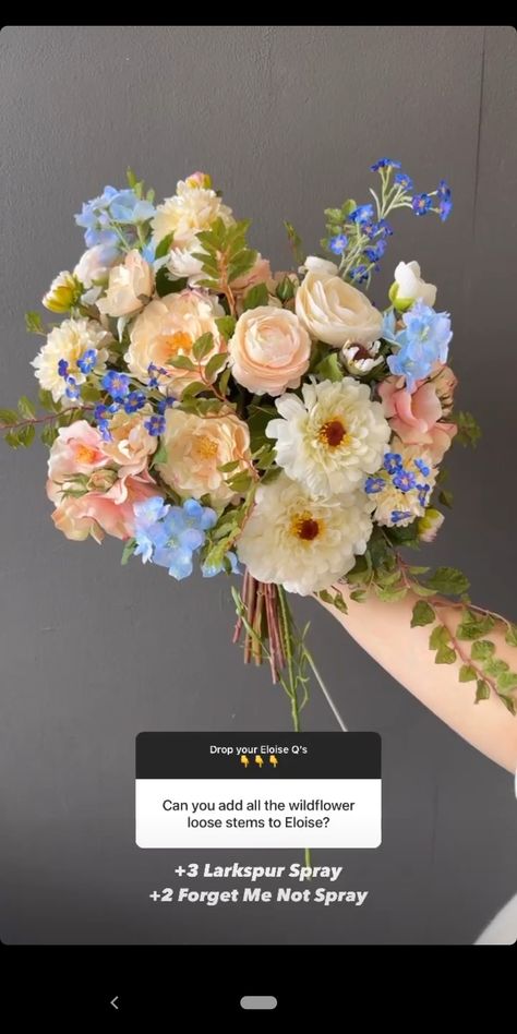 Something Borrowed Blooms, Wedding Site, Something Borrowed, Wedding Bridal Bouquets, Wedding Mood Board, Ideal Wedding, Wedding Mood, Forget Me Not, Wedding Bouquet