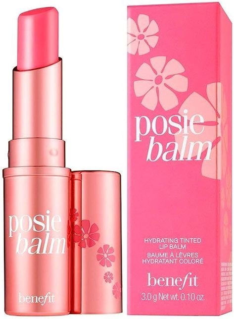 Amazon.com : Benefit Posiebalm Hydrating Tinted Lip Balm, 0.1 Ounce : Beauty & Personal Care Benefit Lip Balm, Cheek Stain, Best Lip Balm, Hydrating Lip Balm, Glowing Makeup, Tinted Lip Balm, Mango Butter, Benefit Cosmetics, Soft Lips