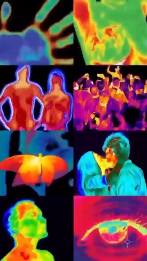 Heat Vision, Vision Art, Punk Poster, Heat Map, Daft Punk, Artistic Photography, Art Projects, Art Painting, Heat