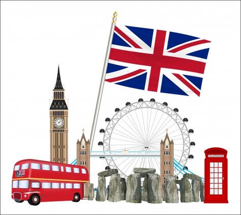 London Flag, London Sketch, Great Britain Flag, London Illustration, London Theme, London Icons, London Sights, England Flag, London Poster