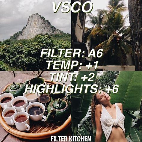 Type: Free   Best for Green photos! Nature lovers this is great filter for you and your adventures! Vsco Filter Free, Vsco Filter Instagram, Vsco Themes, Vsco Tutorial, Best Vsco Filters, Vsco Cam Filters, Photo Hacks, Photo Editing Vsco, Vsco Photography