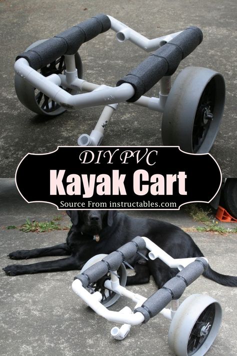 Kayak Diy Mods, Kayak Carts Diy, Diy Kayak Dolly, Kayak Fishing Setup Ideas, Diy Fishing Kayak Mods, Kayak Stabilizer Diy, Diy Kayak Trailer, Kayak Accessories Diy, Kayak Cart Diy