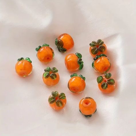 Cute Unique Imitation Fruit Series Colorful Solid Color - Temu Fruit Accessories, Fruit Beads, Unique Fruit, Pineapple Strawberry, Glass Fruit, Glass Beads Jewelry, Orange Fruit, Accessories Diy Jewelry, Diy Crafts Jewelry