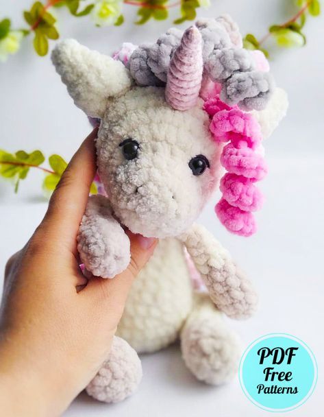 Crocheted Unicorns Free Patterns, Amigurumi Stuffed Animals Free Pattern, Plush Unicorn Crochet, Free Unicorn Crochet Pattern Amigurumi, Unicorn Pattern Crochet, How To Crochet A Unicorn, Unicorn Crochet Patterns Free, Easy Unicorn Crochet Pattern Free, Crocheted Unicorn Pattern Free