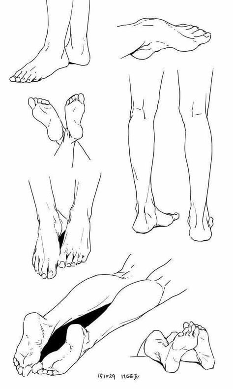 Leg Reference, Feet Drawing, Male Figure Drawing, Drawing Legs, Výtvarné Reference, Human Anatomy Drawing, Human Figure Drawing, Anatomy Sketches, Body Reference Drawing