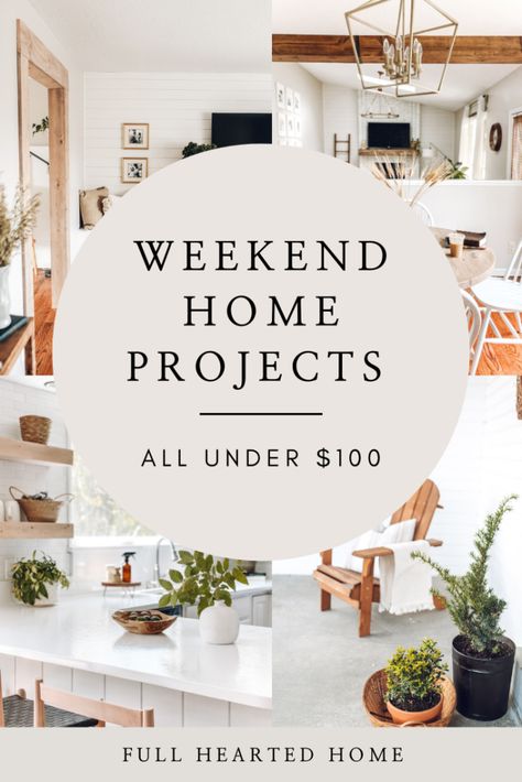 Weekend Home Projects, Easy Home Upgrades, Easy Diy Home Improvement, Weekend Home, Easy Home Improvement, Diy Home Projects, Hemma Diy, Home Inspo, Diy Home Decor On A Budget