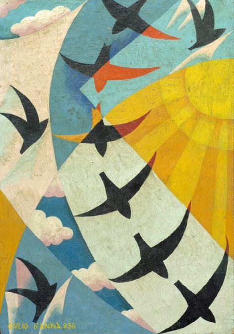 Finding Neverland | igormaglica: Giulio D'Anna (1908-1978), Volo di... Futurism Art Movement, Giacomo Balla, Italian Futurism, Futurism Art, Cubism Art, Arte Inspo, Birds Flying, Art Movement, Art Plastique