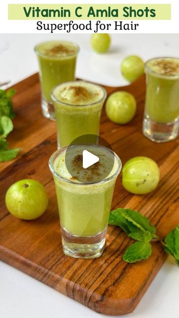 Amla Shots Recipe, Amla Juice Recipe, Different Types Of Juices, Amla Shots, Amla Recipe, Amla Juice, Amla Benefits, Vitamin C Juice Recipes, Amla Powder