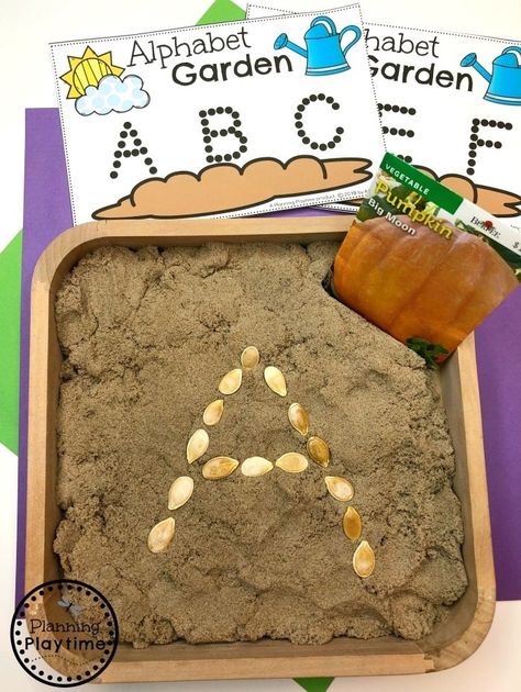 Preschool Letter Activities, Spring Alphabet, Preschool Theme Activities, Spring Theme Preschool, Spring Preschool Activities, Preschool Garden, Plant Activities, Preschool Letter, Garden Activities