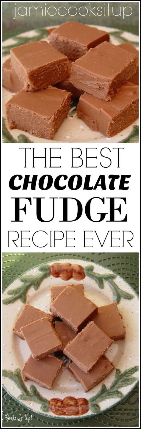 The best Chocolate Fudge Recipes Ever from Jamie Cooks It Up! Million Dollar Fudge Recipe, Best Chocolate Fudge Recipes, Fudge Keto, Best Chocolate Fudge, White Fudge, Easy Christmas Candy Recipes, Easy Chocolate Fudge, Easy Fudge, Fudge Recipes Chocolate