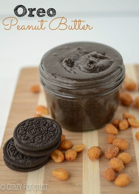 Oreo Peanut Butter in a Jar Homemade Cookie Butter, Oreo Peanut Butter, Sweet Dips, Dessert In A Jar, Kolaci I Torte, Best Peanut Butter, Cookie Butter, Butter Cookies Recipe, Oreo Cookie