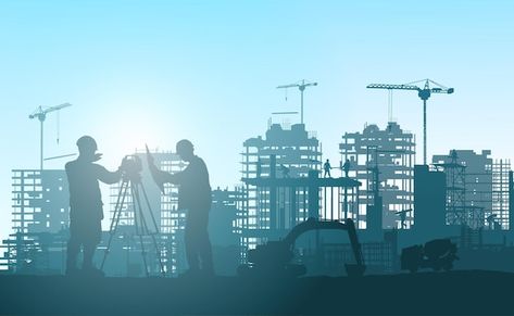 Civil Engineering Background, Engineering Background Design, Construction Illustration, Engineering Background, Aesthetic Tumblr Backgrounds, Tower Crane, Tumblr Backgrounds, Vector Silhouette, Graphic Design Background Templates