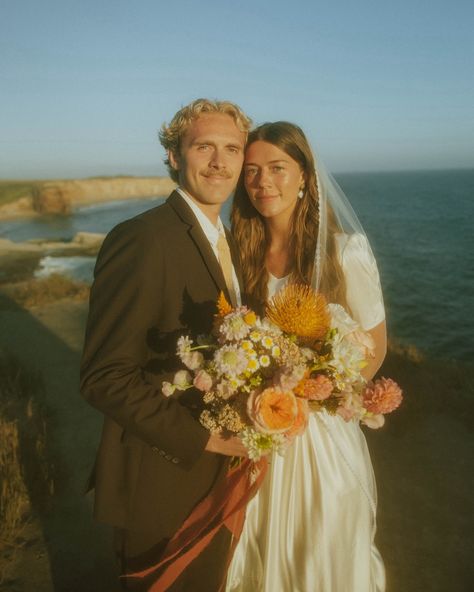 @abbycallene & @tyrushton on the cliffs of Santa Cruz. This was the most perfect night. 🌼 See you tomorrow! 💒 #utahweddingphotographer #saltlakecityphotographer #summerwedding #utahwedding #editorialphotography #travel #travelweddingphotographer #summerbridals #santacruz #californiaweddingphotographer - - - - - - Bride and groom photoshoot, editorial photography, creative wedding photos, storytelling photography, Utah photographer, wedding photographer, wedding inspo, pinterest inspo, ca... Fall Wedding Couple, Seated Wedding Photos, Day Outfit, Utah Wedding, Bride And Groom Pictures Editorial, Big Sur Elopement Photography, Salt Lake Temple Wedding, Bridal Hair Down, Southern Utah Wedding Photography