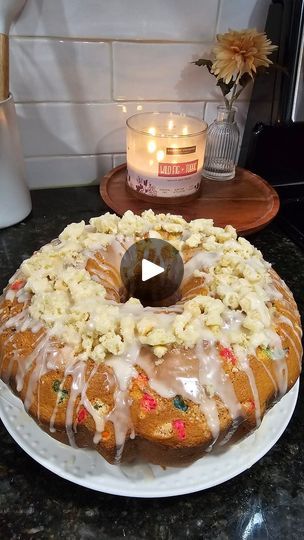 122K views · 2K reactions | The BEST Homemade Sugar Cookie Funfetti Pound Cake!!😌😋🔥 | By Jennifer | Shout out to my husband for recommending me to bake this delicious Sugar Cookie Pound Cake. I baked this pound cake from scratch by using three cups of all-purpose flour, one teaspoon of baking powder, one teaspoon of baking soda and one teaspoon of salt. I mix everything together and then I started to make my sugar and butter mixture. Mix 2 cups of sugar and one cup of butter for about three to 5 minutes. You want to add in four large eggs at room temperature. Add your eggs in one by one to mix them well. Once you've added in all of your eggs, you're going to go ahead and add in one tablespoon of pure vanilla extract. Now, it's time to add in the dry ingredients along with your buttermil Sugar Cookie Funfetti Pound Cake, Pound Cake From Scratch, Homemade Baking Powder, Tasty Sweets, Lemon Loaf Cake, Homemade Sugar Cookies, Cake From Scratch, Yummy Sugar Cookies, Tasty Desserts