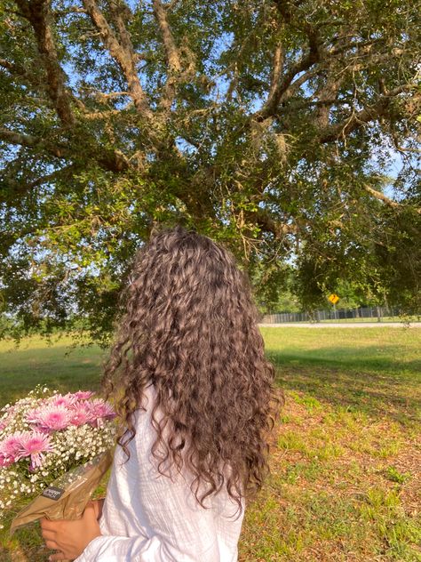 Curly Hair, Flower Girl, Flowers, Hair