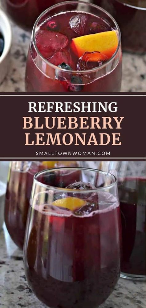 Blueberry Lemonade Recipe, Summer Needs, Tea Drink Recipes, Coffee Guide, Drink Recipes Nonalcoholic, Blueberry Lemonade, Summer Drink Recipes, Iced Tea Recipes, Lemonade Drinks