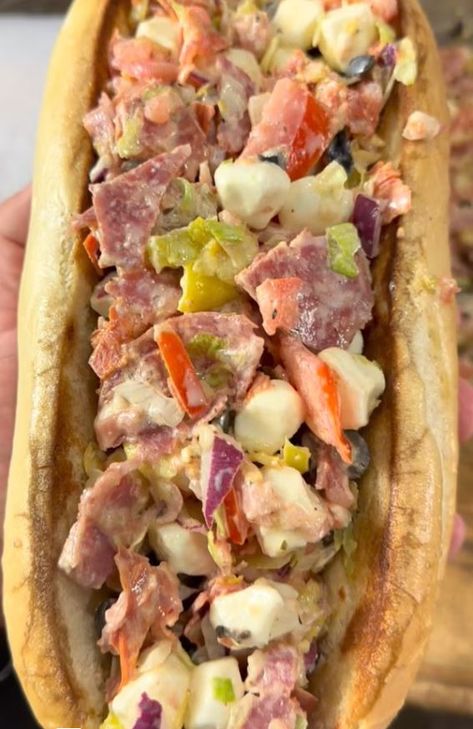 Chopped BLT subs Chopped Sandwich, Awesome Sandwiches, Canned Salsa, Canned Salsa Recipes, Gyros Recipe, Italian Sandwiches, Field Meals, Club Sandwich Recipes, Sub Sandwich