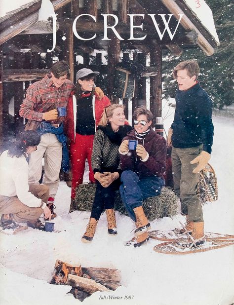 Classic Americana Aesthetic, Vintage J Crew Catalog, Vintage Ralph Lauren Ads, Nantucket Preppy, Americana Fashion Men, Aspen Style, English Hunting, J Crew Catalog, Americana Aesthetic