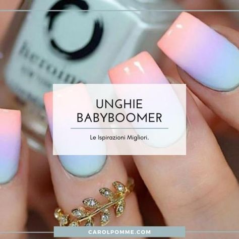 Babyboomer colorato: su unghie corte, pastello, con glitter o decori. Ecco le ispirazioni delle manicure sfumate più belle. Il nostro obiettivo è quello di raccogliere le migliori ispirazioni, per aiutare chi vuole realizzare un babyboomer colorato, ma è a corto di idee. Abbiamo quindi selezionato una serie di stili che si adattano a tutte le […] L'articolo Babyboomer colorato: le 34 ispirazioni più belle proviene da Carol Pomme. Unghie Sfumate, French Baby, Bride Nails, Baby Boomer, French Manicure, Ongles, Manicure, Nail Art, Glitter