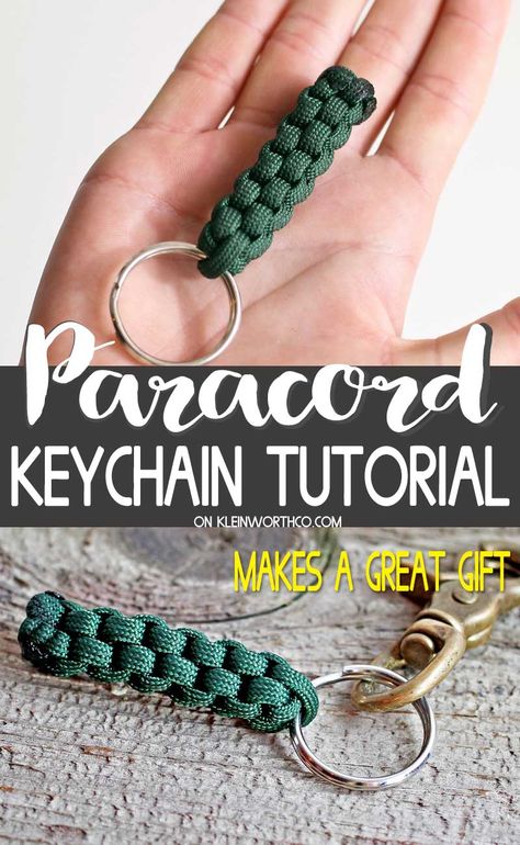 Survival Keychain, Keychain Paracord, Paracord Projects Diy, Paracord Bracelet Patterns, Paracord Bracelet Tutorial, Paracord Braids, Homemade Fathers Day Gifts, Paracord Bracelet Diy, Paracord Diy