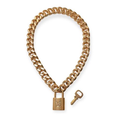 Authentic Unisex Louis Vuitton Pad Lock Necklace. Super Versatile Piece For Both Men And Women, Looks Amazing On Its Own Or Layered With Other Necklaces. Details: -Chain Length: 16.75” (Additional Length Can Be Added If Needed) -Chain Material: High-Quality Stainless Steel (Doesn't Tarnish, Hypoallergenic & Eco-Friendly) -Padlock Size: W 0.8'' X H 1.6'' (Inch) / W 2 X H 4 (Cm) -Color/Material: Goldtone/Brass -Lock Is Cleaned & Polished -Lock & Key Are Fully Functional With Unique Matching Serial Women Looks, Pad Lock, Louis Vuitton Jewelry, Lock Necklace, Locks & Key, Women's Jewelry And Accessories, Gold Branding, New Vintage, Chain Length