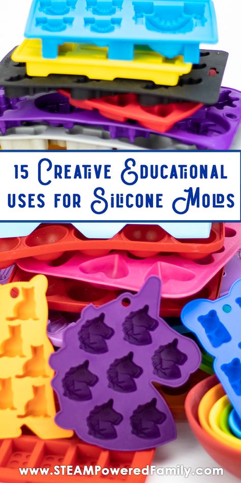 15 Creative and Educational Uses For Silicone Molds Plus Care Tips Making Crayons In Oven Silicone Molds, Ideas For Silicone Molds, Things To Make In Silicone Molds, Uses For Silicone Molds, What To Make With Silicone Molds, What To Do With Silicone Molds, Recipes For Silicone Molds, Silicone Mold Recipes, Silicone Molds Crafts