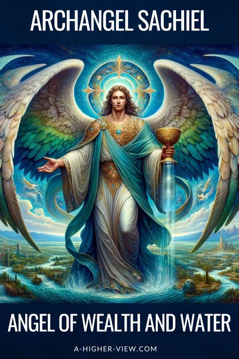 Often referred to as the “Angel of Wealth” or the “Angel of Water, ” the name “Sachiel” holds profound meaning, translating to the “Covering of God,” a title that hints at his protective and nurturing roles.   This archangel is revered for his influence over prosperity, abundance, and the elemental domain of water.   #archangels #angelology #angels #sachiel #adundanceangel Angel Of Prosperity, Haniel Archangel, List Of Archangels, Angel Of Abundance, Arc Angels, Angel Of Protection, Water Angel, All Archangels, Archangels Names