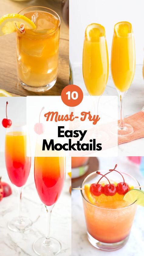 Easy Mocktails Recipes For Non Alcoholic Drinks, Super Easy Mocktails, Party Beverages Nonalcoholic, Cheap Easy Mocktail, Colorful Non Alcoholic Drinks, Juice For Party Non Alcoholic, Cheap Easy Mocktail Recipe, Sparkling Mocktails Non Alcoholic, Easy Beverage Recipes