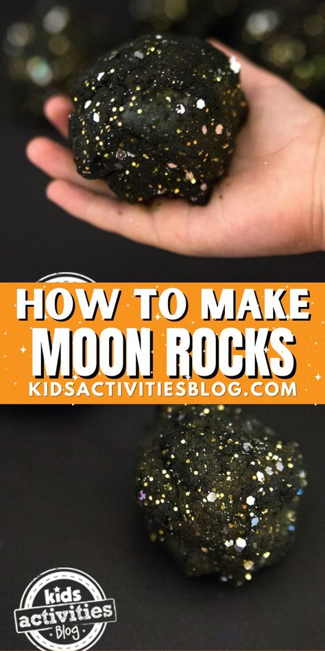 Learn How to Make Moon Rocks. These DIY moon rocks are super easy to make and a great for not only crafts, but science experiments as well. They actually resemble real moon rocks! Making moon rocks is a great craft for toddlers, preschoolers, kindergarteners and elementary aged students. Whether you’re making these moon rocks at home or in the classroom, they are so much fun to make! Space Crafts Preschool, Astronaut Craft, Moon Science, Moon Activities, Space Activities For Kids, Space Preschool, Diy Moon, Space Crafts For Kids, Solar System Crafts