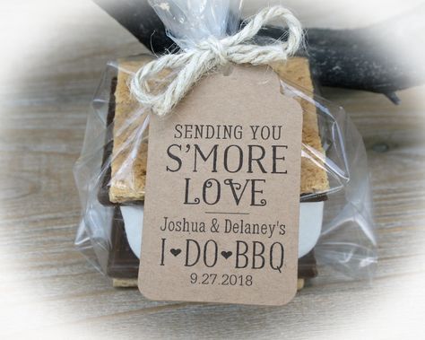 Bbq Favors, Bridal Shower Bbq, Diy Bag Tags, Engagement Party Bbq, Bbq Decorations, Bbq Wedding Reception, Bbq Rehearsal Dinner, Bridal Shower Favors Diy, Inexpensive Wedding Favors