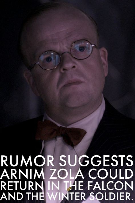 According to Marvel scoop maestro Charles Murphy, there's been chatter that Arnim Zola (Toby Jones) could appear in the upcoming Disney+ series. Toby Jones, Charles Murphy, Arnim Zola, Falcon And The Winter Soldier, The Winter Soldier, The Falcon, Winter Soldier, The Winter, Soldier