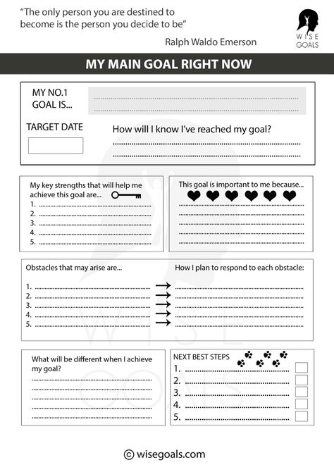 Free Goal Printables, Goal Planning Worksheet, Goal Sheet, Smart Goals Worksheet, Goal Setting For Students, Goals Printable, Goal Charts, Goals Sheet, Smart Goal Setting