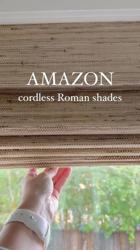 Linen roman shades