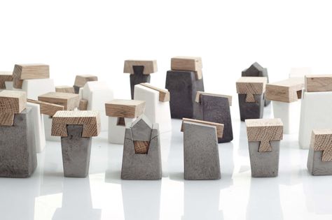 CONCRETE CHESS SET - roi vaspi yanai Dream Apartment Decor, Diy Games, Miniature Houses, Little Garden, Chess Pieces, Chess Set, Diy Inspiration, Antique Style, Chess Board