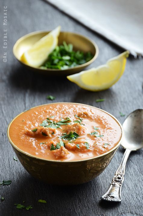 Lightened Up Chicken Tikka Masala Soup Recipe Chicken Tikka Masala Soup, Tikka Masala Soup, We Can Still Be Friends, Chicken Tikka Masala, Vegetable Puree, Chicken Tikka, Tikka Masala, Roasted Cauliflower, Asian Inspired