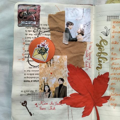 GOBLIN, kdramas, kdrama, journal, inspiration, journal inspiration, journalling, journals Goblin Journal, Books Journal, Travel Art Journal, Disney Princess Art, Princess Art, Travel Art, Book Journal, Art Journal, Disney Princess