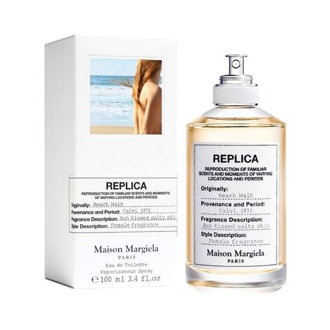 Maison Margiela Perfume, Replica Beach Walk, Beach Perfume, Mens Shower Gel, Replica Perfume, Chanel Allure Homme, Maison Margiela Replica, Margiela Replica, Beach Walk